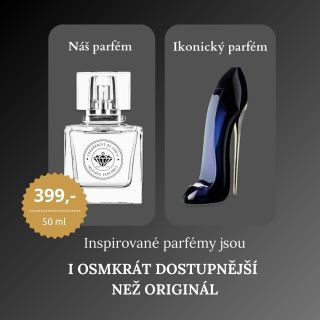 Ikonická vůně, dostupná pro každého. Proč zvolit inspirované parfémy? ✔ Až 8× dostupnější než originál ✔ 50 ml za 399 Kč ✔...